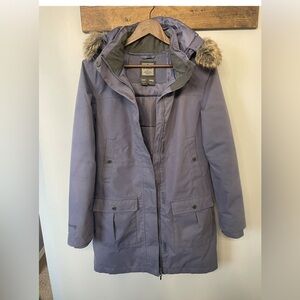 McKinley Size Small Women’s down filled winter jacket blue colour